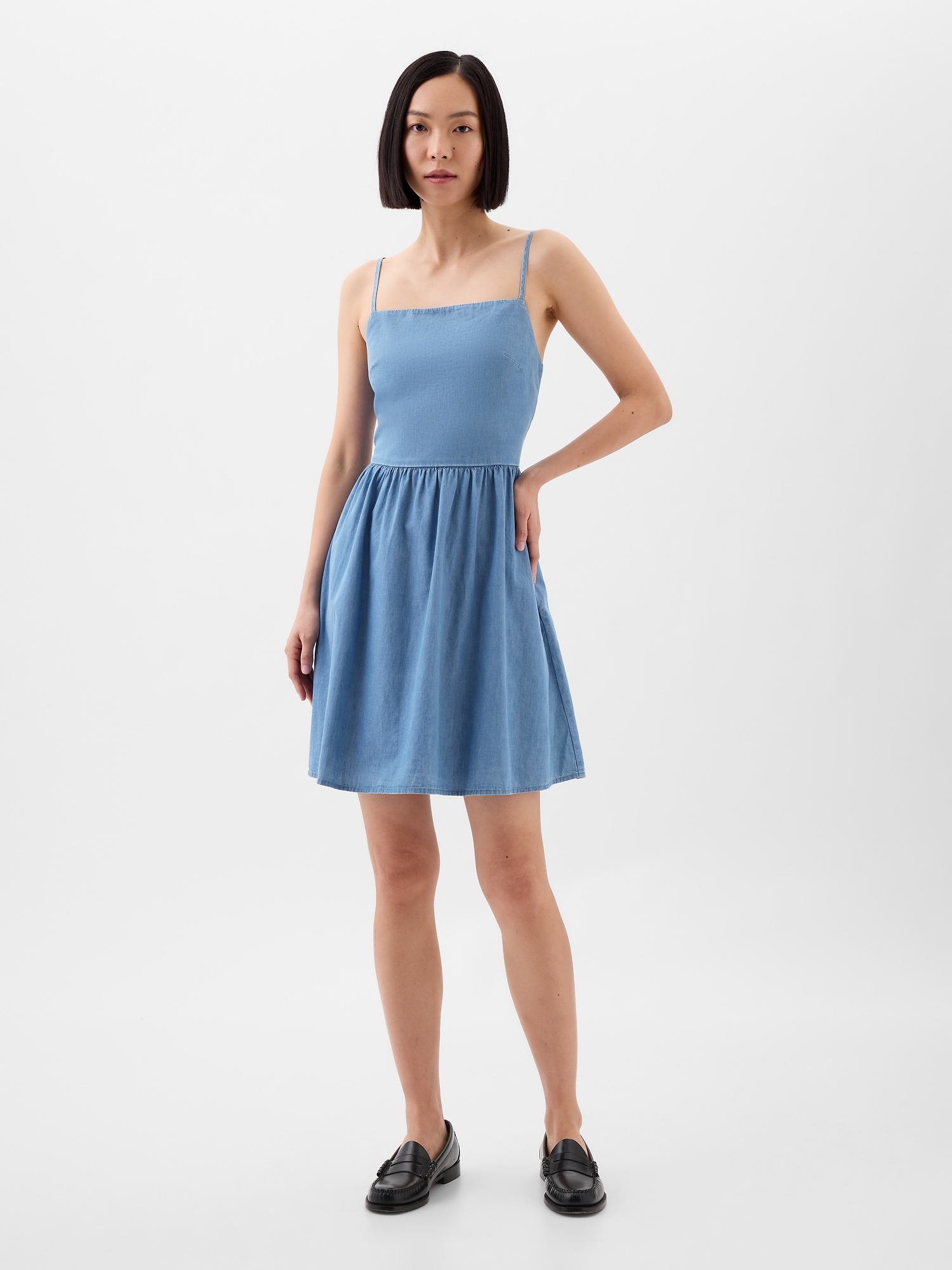 Squareneck Mini Dress