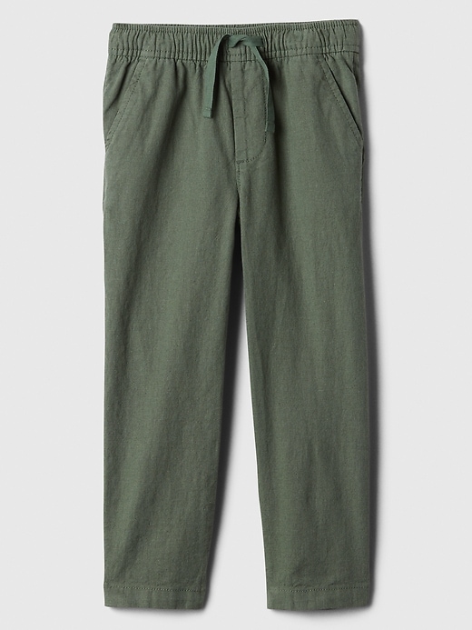 Image number 3 showing, babyGap Linen-Blend Tapered Pull-On Pants