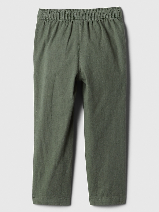 Image number 2 showing, babyGap Linen-Blend Tapered Pull-On Pants
