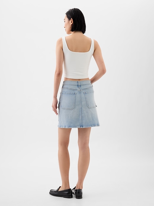 Image number 2 showing, Denim Mini Skirt