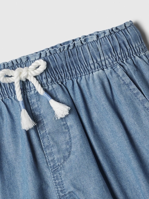 Image number 3 showing, Kids Chambray Pull-On Shorts