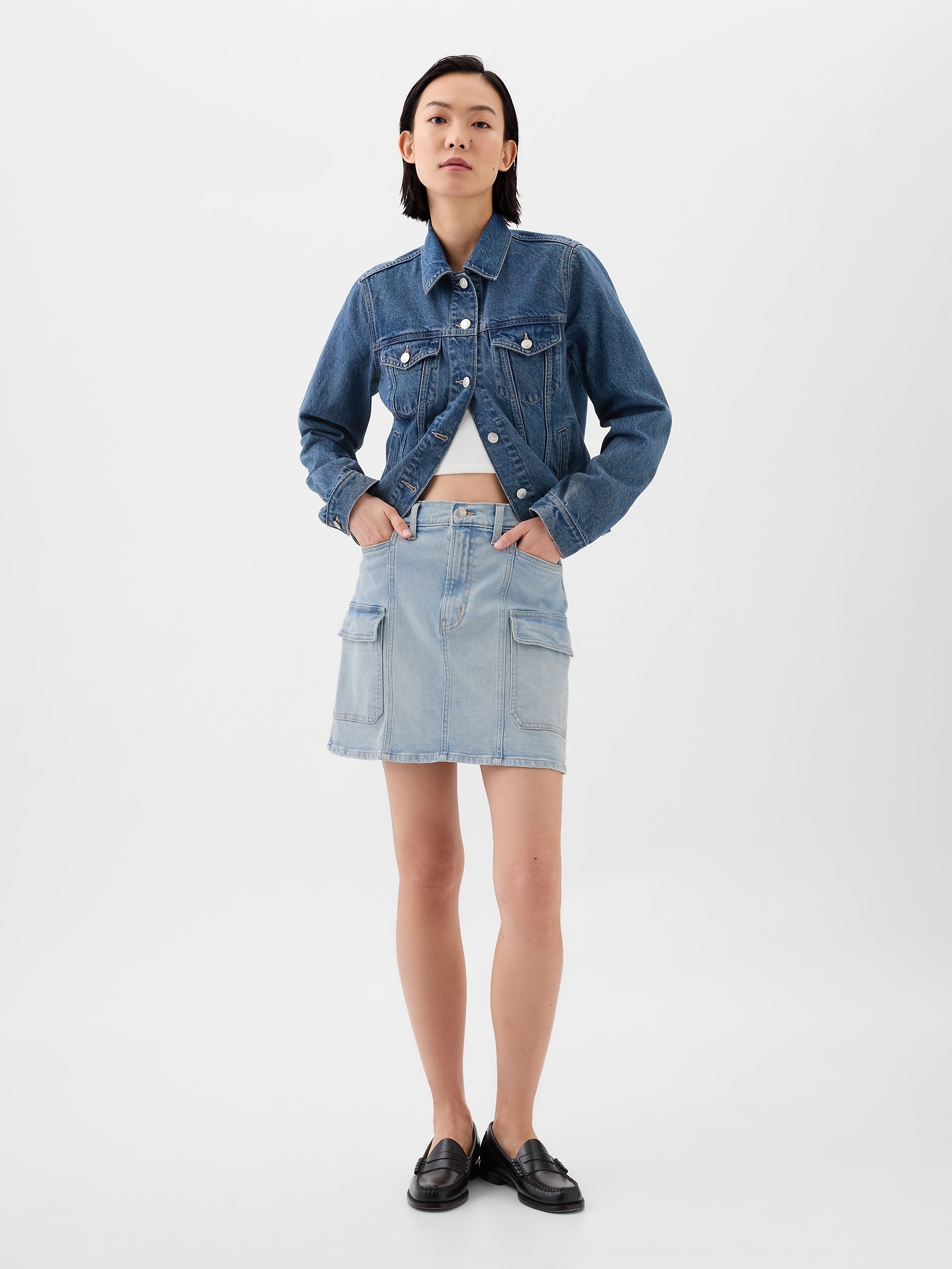 Denim Mini Skirt