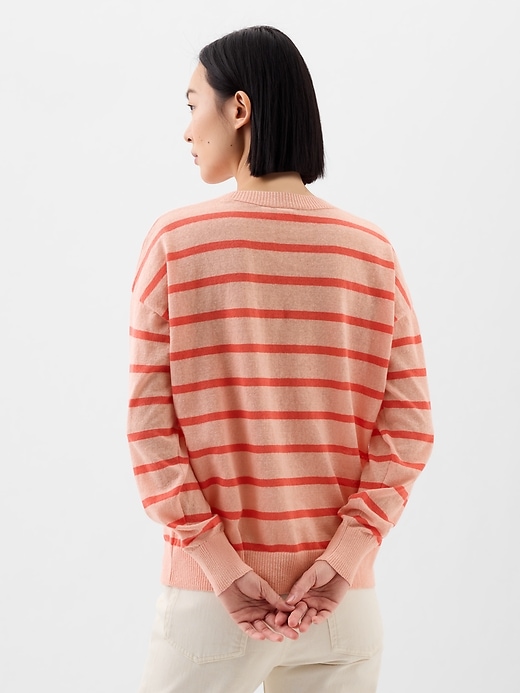 Image number 2 showing, Linen-Blend Crewneck Sweater