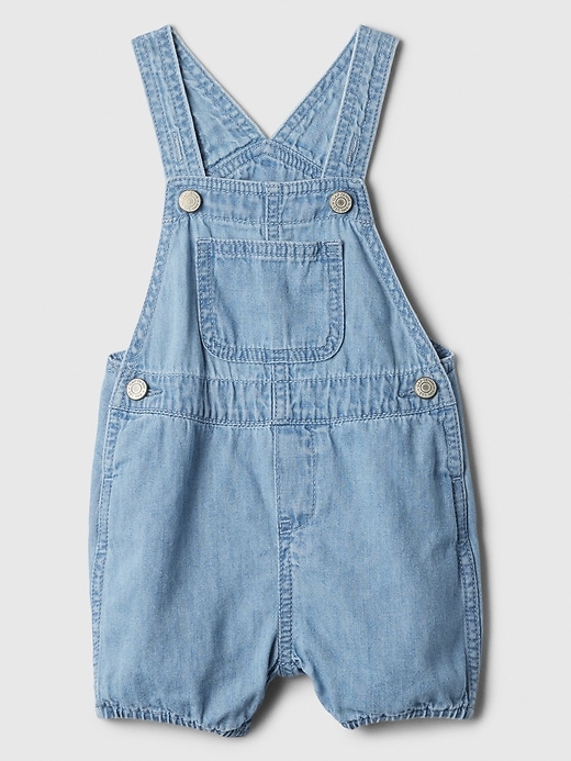 View large product image 1 of 1. Baby Denim Shortalls