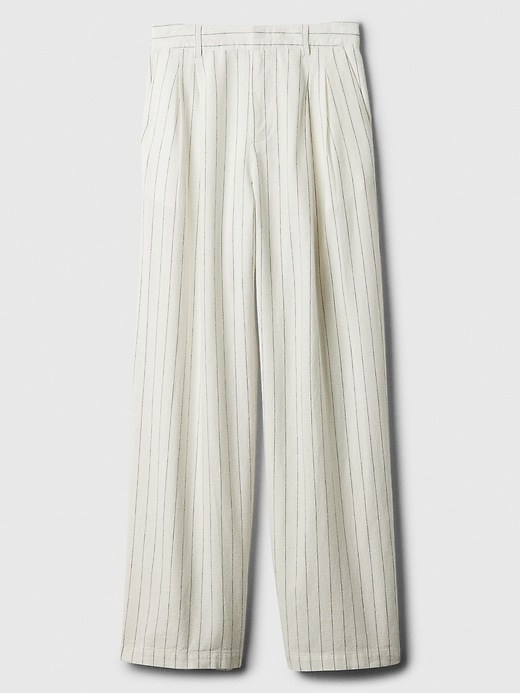 Image number 5 showing, Easy Wide-Leg Linen-Blend Trousers