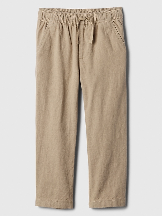 Image number 3 showing, babyGap Linen-Blend Tapered Pull-On Pants