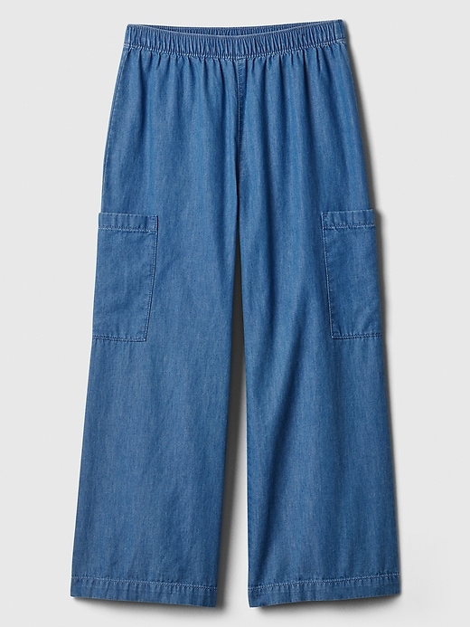 Image number 4 showing, Kids Wide-Leg Crop Pull-On Pants