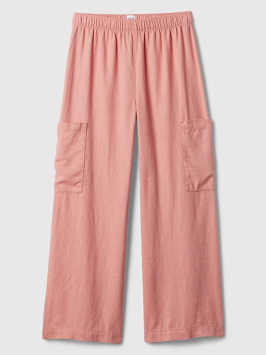 Image number 1 showing, Kids Wide-Leg Crop Pull-On Pants