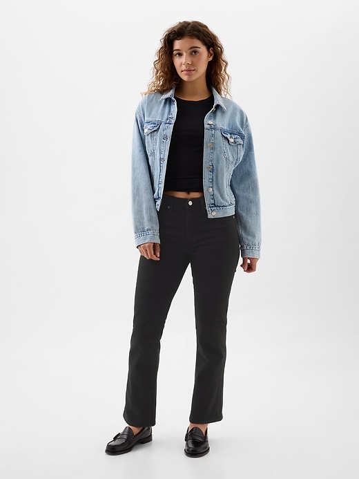 Image number 1 showing, Mid Rise Kick Fit Jeans