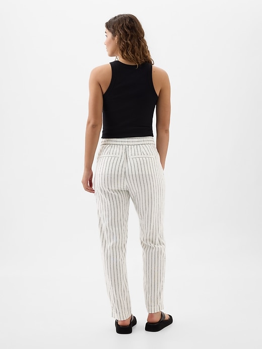 Image number 2 showing, Mid Rise Easy Linen-Blend Pants