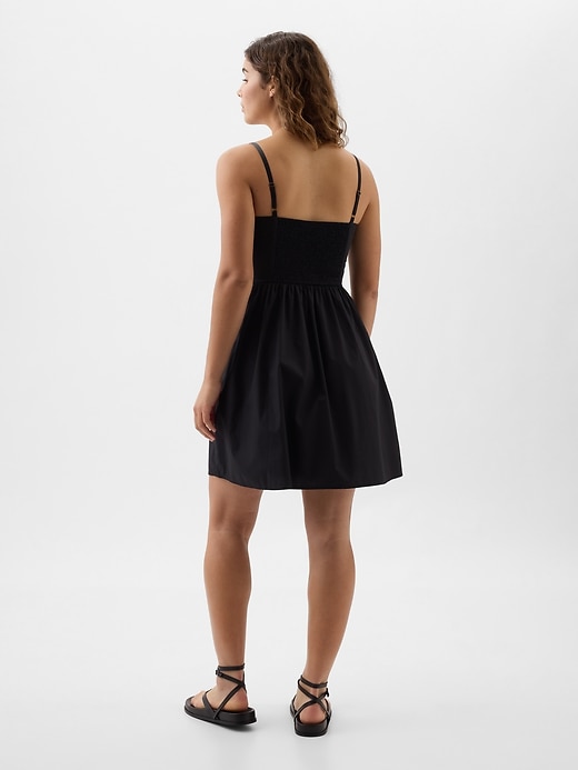 Image number 2 showing, Squareneck Eyelet Mini Dress