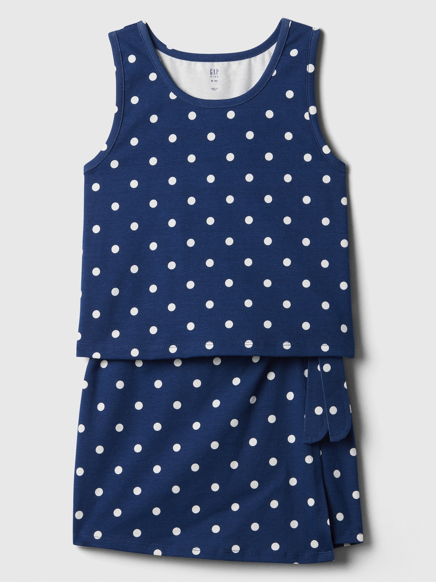 Kids Skort Two-Piece Outfit Set - Blue