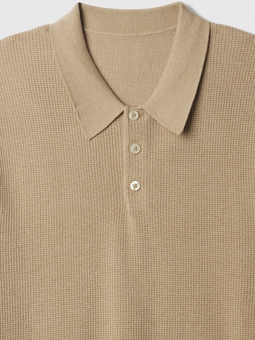 Image number 4 showing, Textured Sweater Polo Shirt