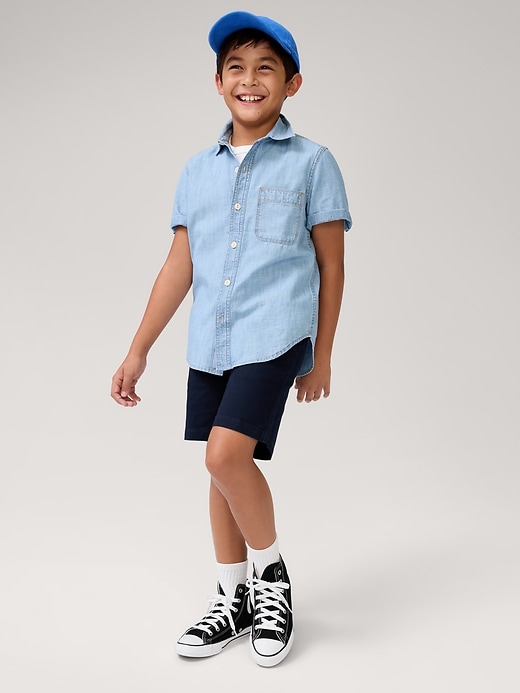 Image number 2 showing, Kids Chambray Shirt