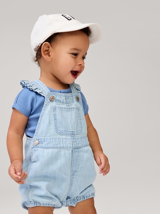 Image number 2 showing, Baby Denim Shortalls