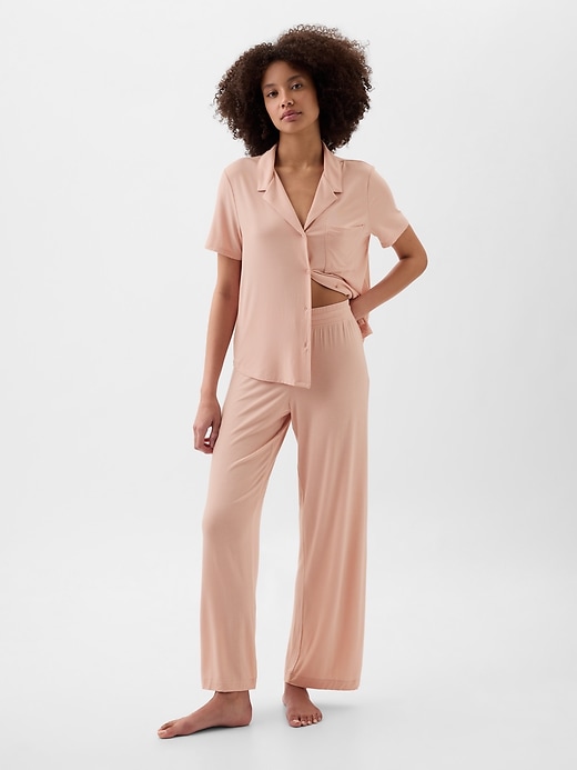 Image number 9 showing, Relaxed Pure Body Wide-Leg PJ Pants