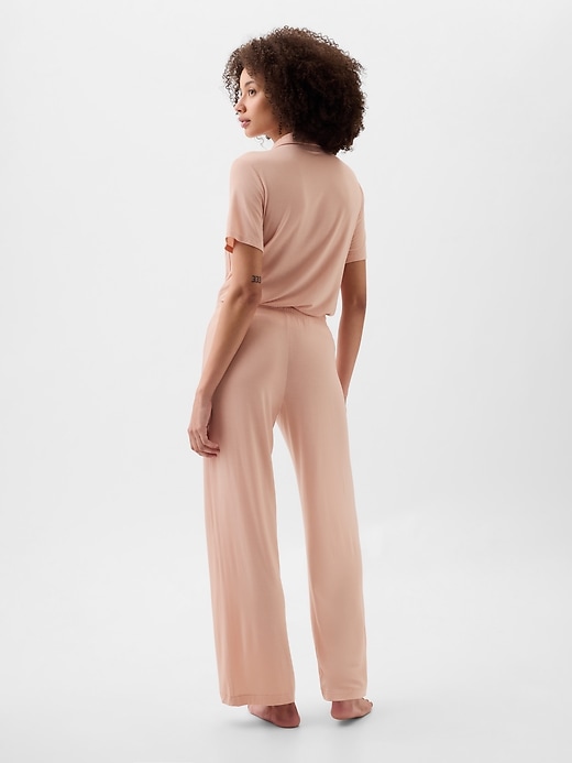 Image number 2 showing, Relaxed Pure Body Wide-Leg PJ Pants