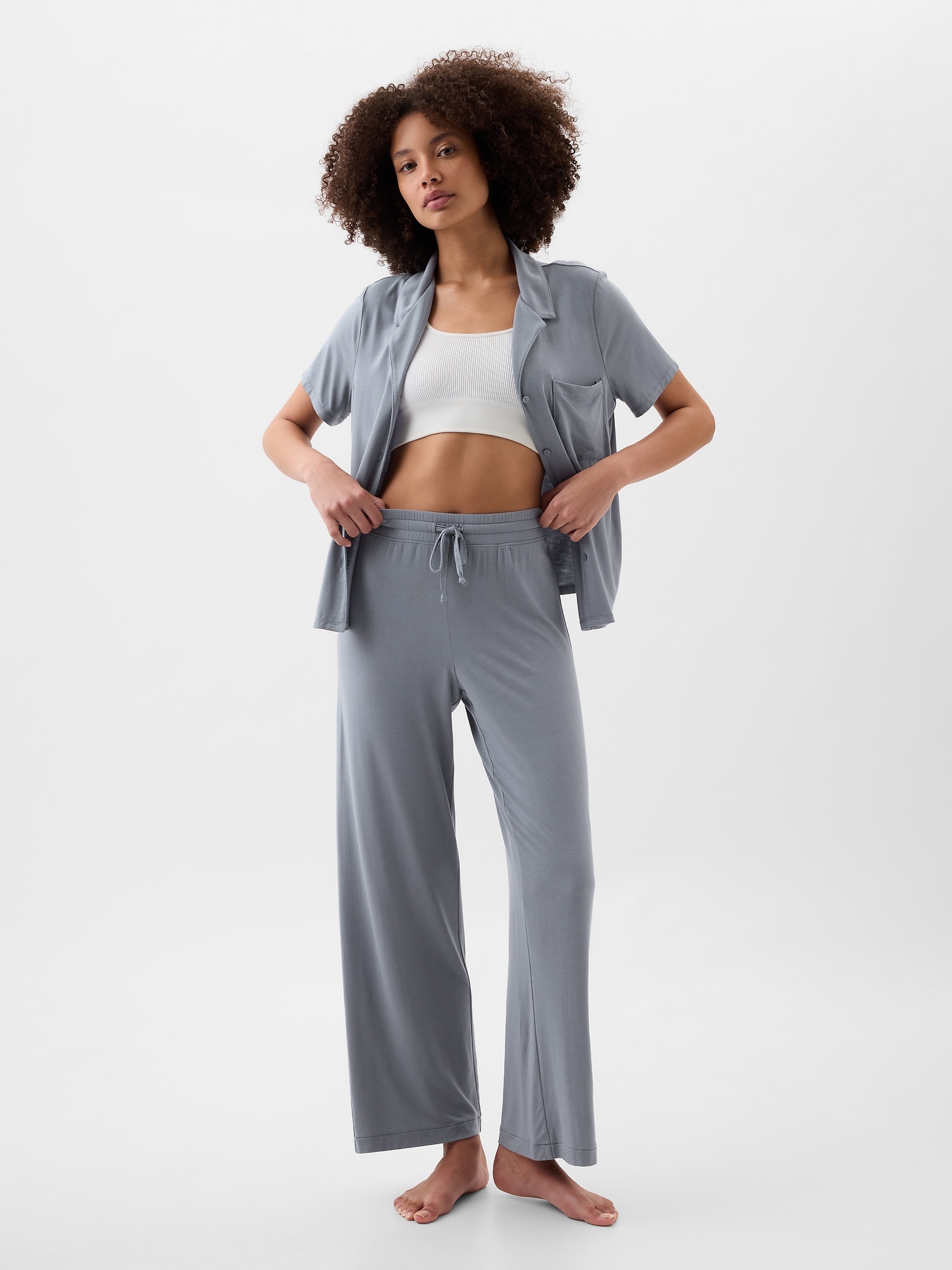 Relaxed Pure Body Wide-Leg PJ Pants