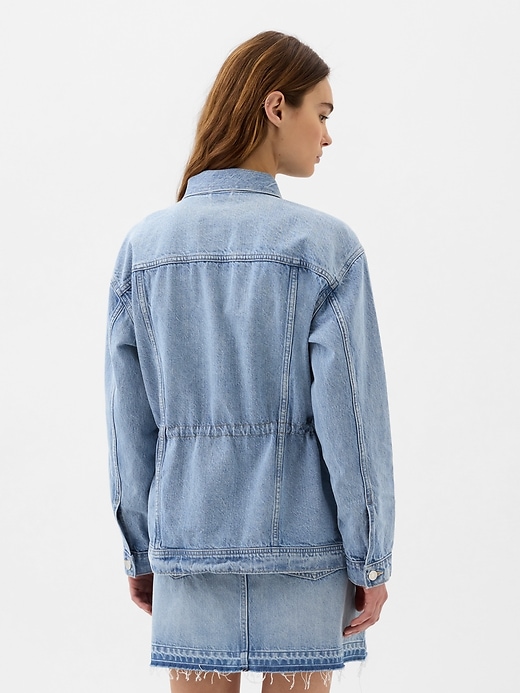 Image number 2 showing, Cinched-Waist Denim Jacket