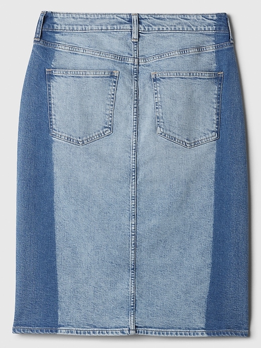 Image number 6 showing, Denim Midi Skirt