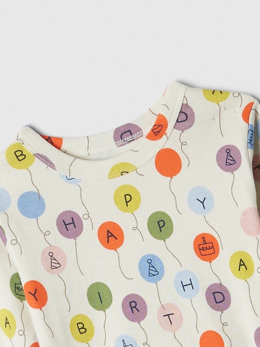 Image number 3 showing, babyGap 100% Organic Cotton Happy Birthday PJ Set