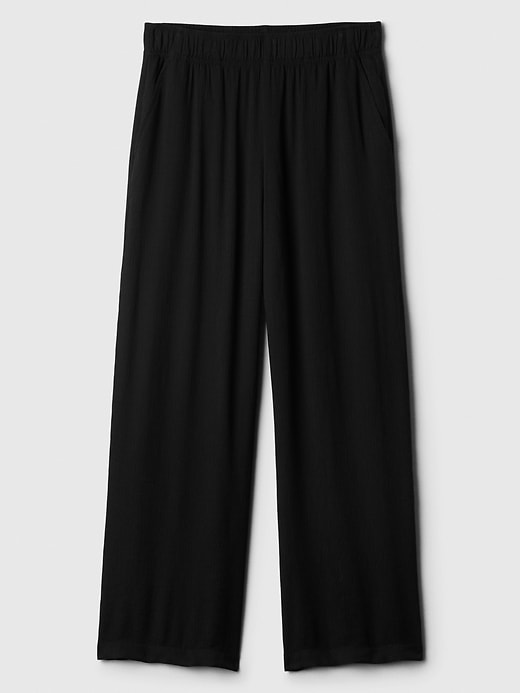 Image number 6 showing, Crinkle Wide-Leg Pull-On Pants
