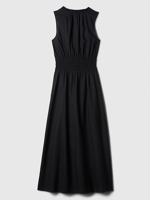 Image number 6 showing, Linen-Blend Splitneck Maxi Dress