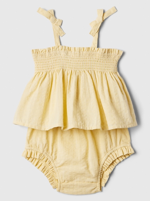 Image number 1 showing, Baby Smocked Two-Piece Outfit Set