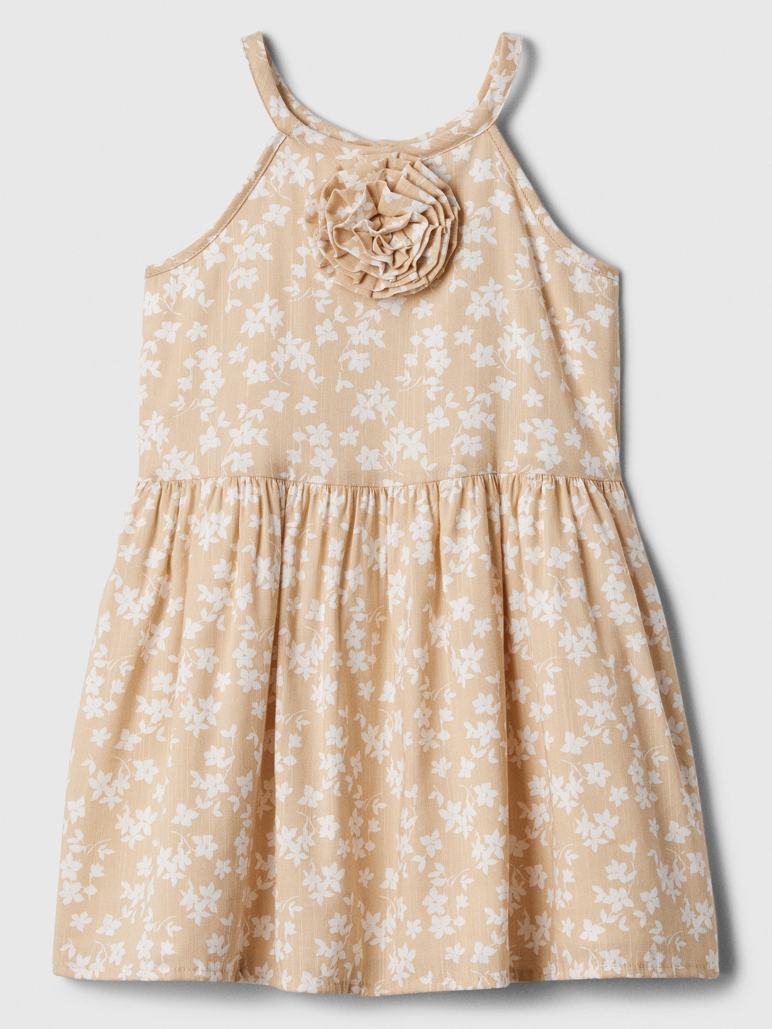 babyGap Print Sleeveless Rosette Dress