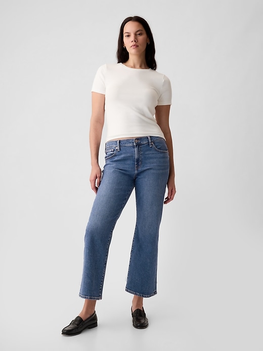 Image number 8 showing, Mid Rise Kick Fit Jeans