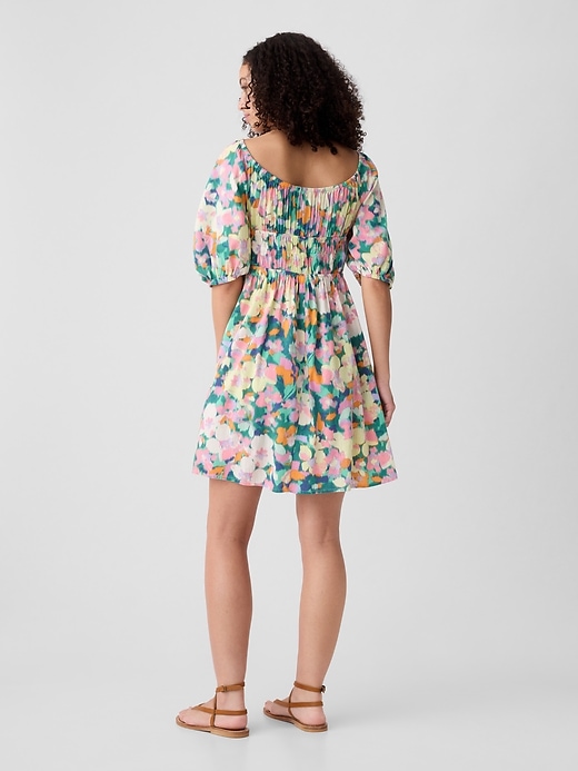 Image number 2 showing, Smocked Squareneck Mini Dress