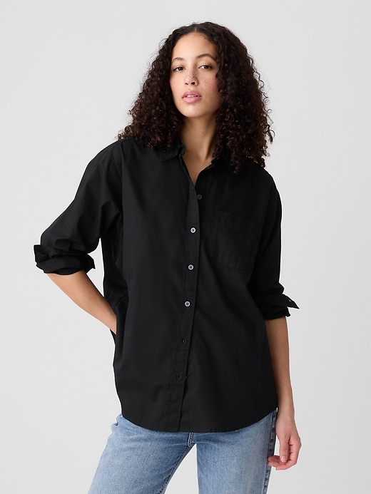 Image number 9 showing, Poplin Big Shirt