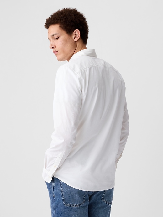 Image number 2 showing, Stretch Poplin Shirt in Slim Fit