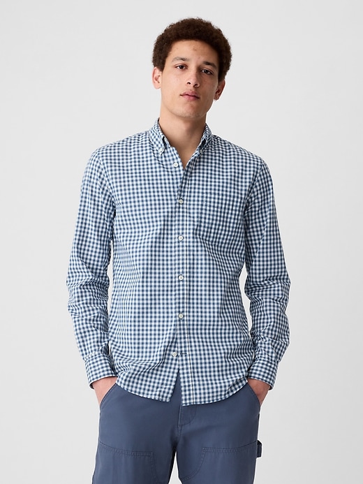 Image number 2 showing, Stretch Poplin Shirt in Slim Fit