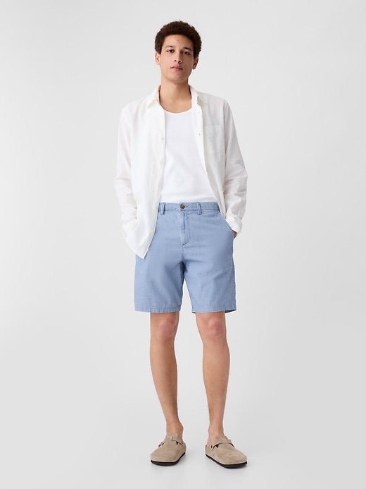 Image number 1 showing, 9" Essential Khaki Shorts