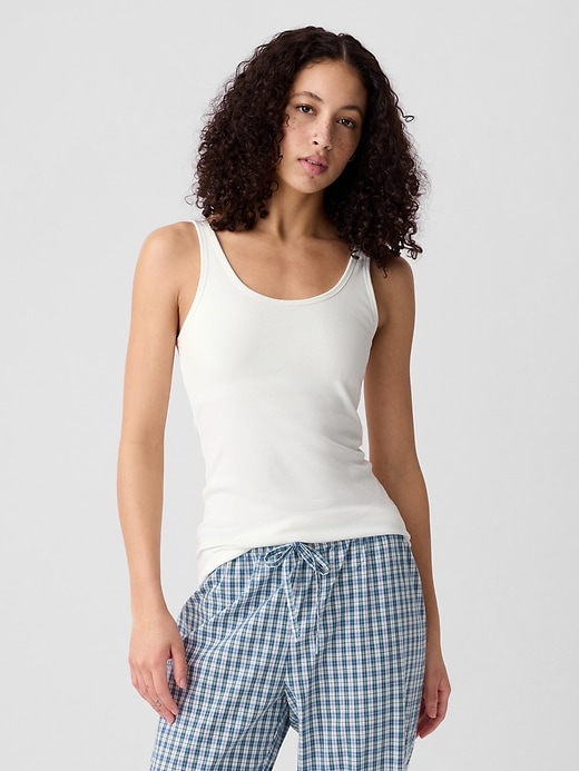 Image number 10 showing, Ribbed Support PJ Tank Top