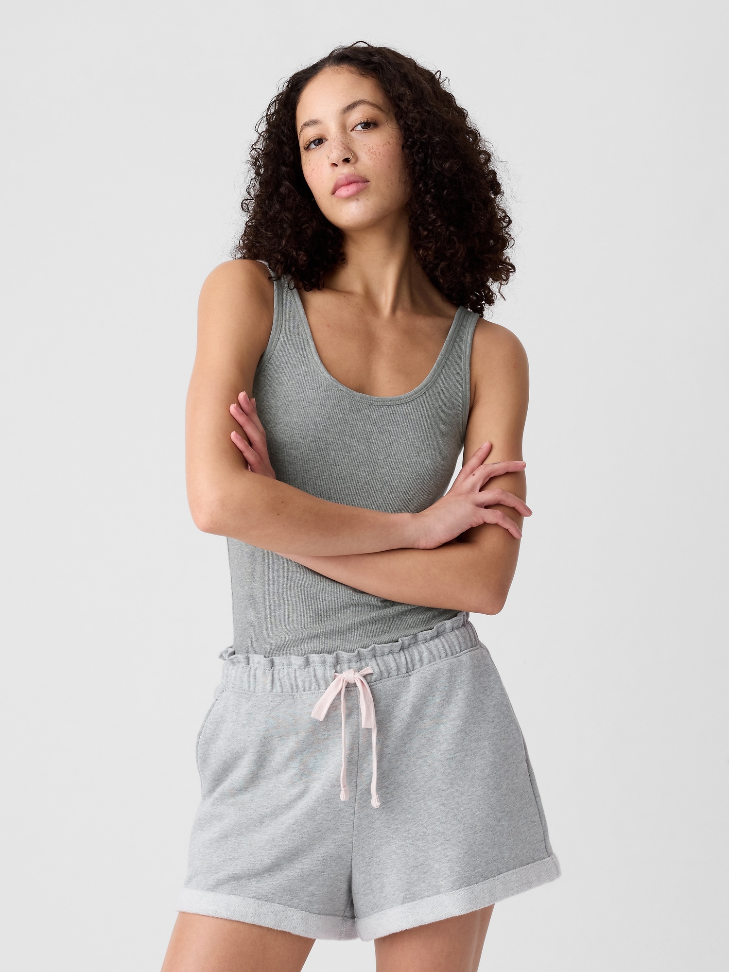 Ribbed Support PJ Tank Top