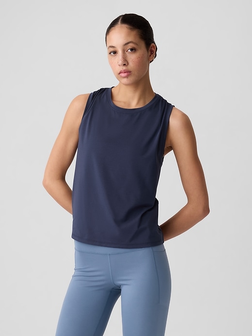 Image number 1 showing, GapFit Brushed Jersey Muscle Tank Top