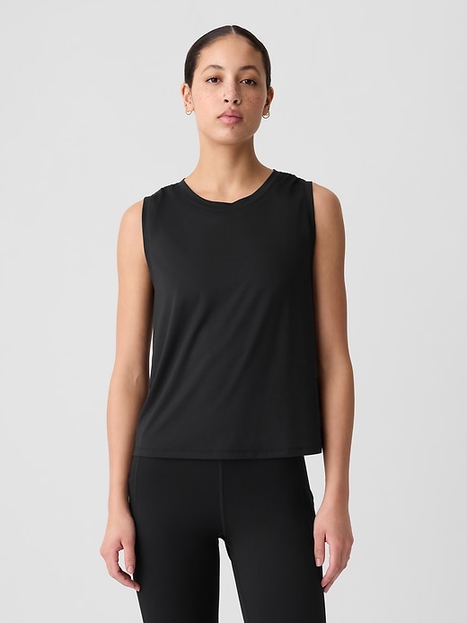 Image number 6 showing, GapFit Brushed Jersey Muscle Tank Top