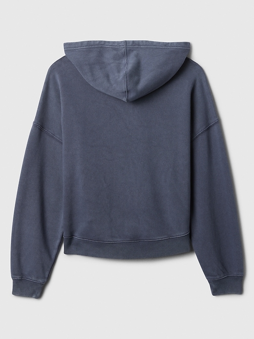 Image number 7 showing, Relaxed Gap Mini-Logo Cropped Hoodie