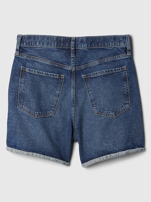 Image number 8 showing, 5.5" High Rise Vintage Midi Shorts