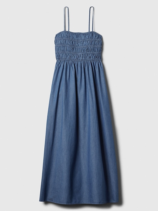 Image number 5 showing, Denim Smocked Maxi Dress