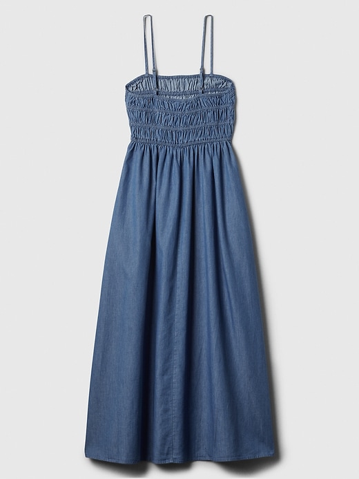 Image number 6 showing, Denim Smocked Maxi Dress