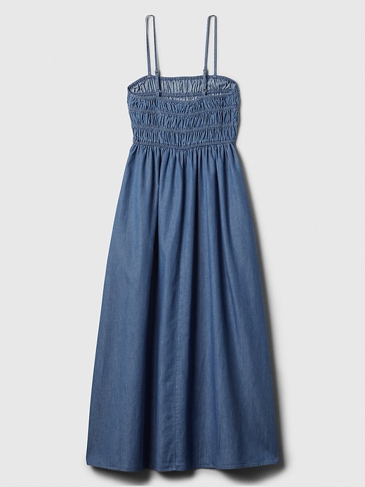 Denim Smocked Maxi Dress | Gap Factory