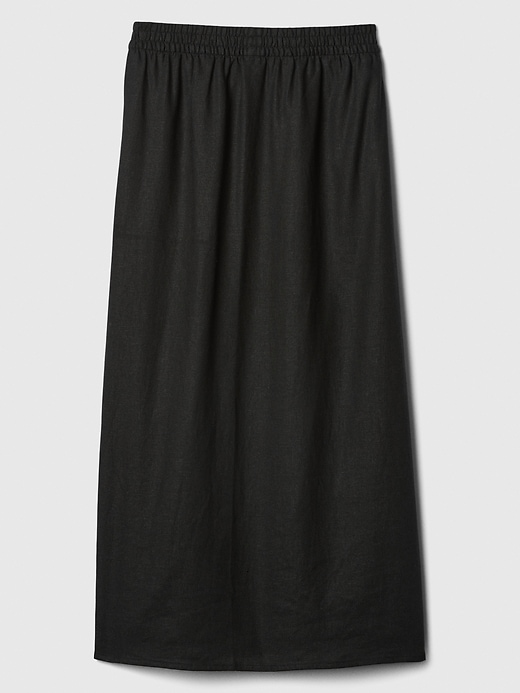 Image number 6 showing, Linen-Blend Midi Slip Skirt