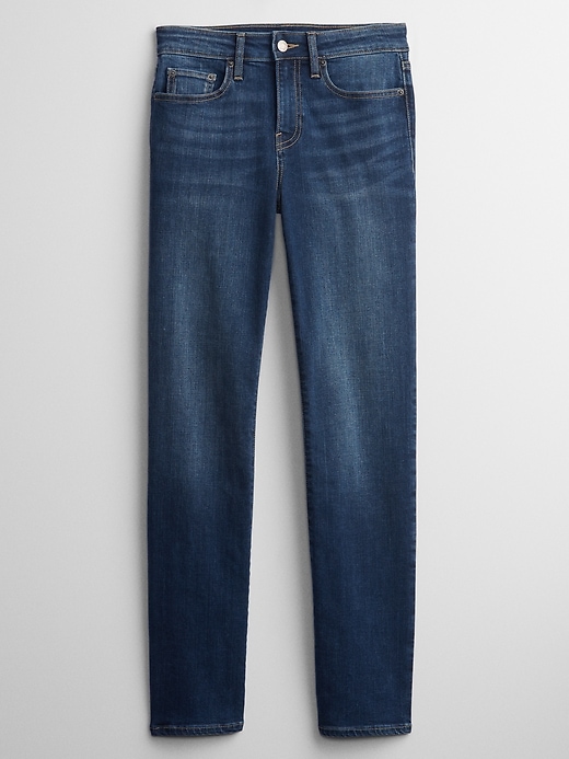 Image number 7 showing, Mid Rise Classic Straight Jeans