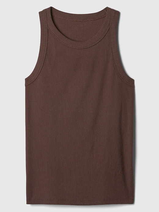 Image number 5 showing, Ribbed High-Neck Tank