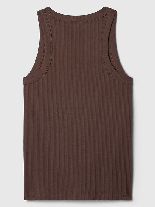 Image number 6 showing, Ribbed High-Neck Tank