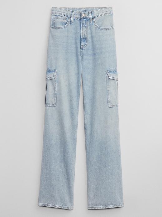 Image number 5 showing, High Rise Wide-Leg Jeans