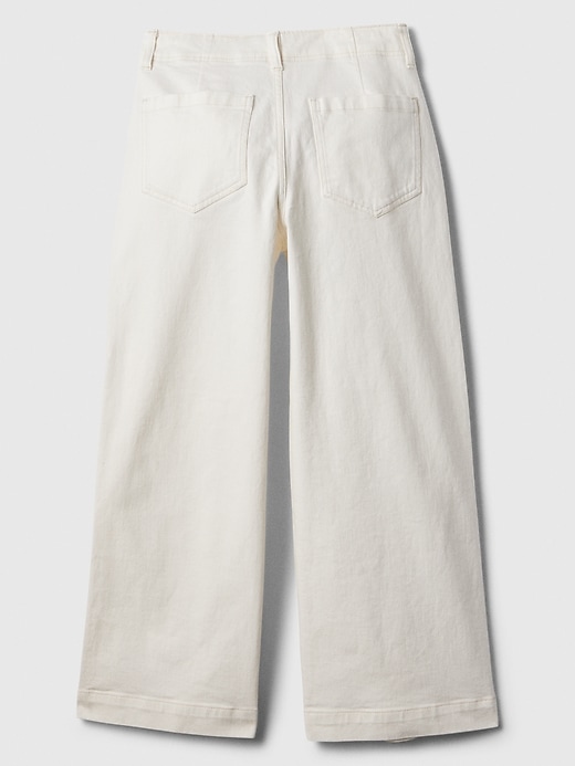 Image number 8 showing, High Rise Wide-Leg Utility Crop Jeans